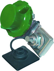 Robinet coupe-batterie à griffe vert (-)-0