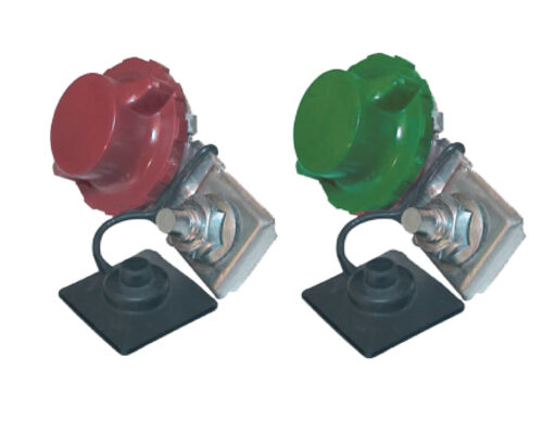 Kit de 2 robinets coupe-batterie à griffe rouge (+) et vert (-)-0